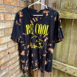 Gildan Black Bleach Tie-Dye Tee